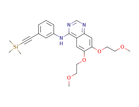 N-(3-trimethylsilyl-ethynyl)-6,7-bis(2-methoxyethoxy)-4-quinolyl-amine