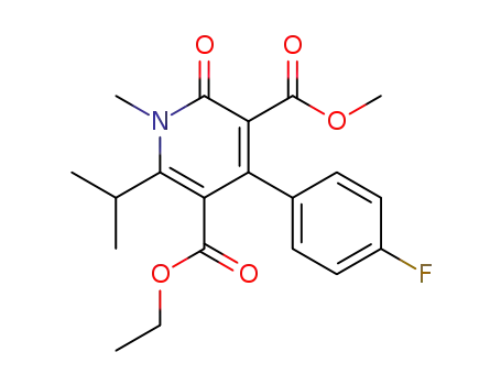 3-Methyl5-ethyl4-(4-fluorophenyl)-6-isopropyl-1-methyl-pyrid-2-one-3,5-dicarboxylate
