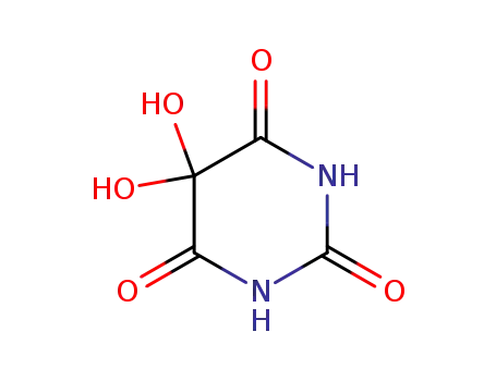 Molecular Structure of 3237-50-1 (5,5-dihydroxyperhydropyrimidinetrione)