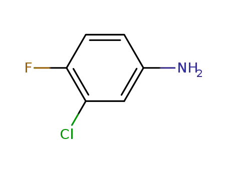 Molecular Structure of 367-21-5 (3-Chloro-4-fluoroaniline)