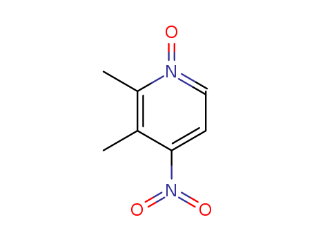 37699-43-7,4-Nitro-2,3-lutidine-N-oxide,2,3-Lutidine,4-nitro-, 1-oxide (7CI);2,3-Dimethyl-4-nitropyridine 1-oxide;2,3-Dimethyl-4-nitropyridine N-oxide;4-Nitro-2,3-dimethylpyridine N-oxide;
