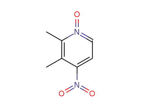 Molecular Structure of 37699-43-7 (4-Nitro-2,3-lutidine-N-oxide)