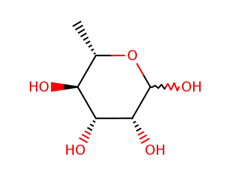Molecular Structure of 73-34-7 (Rhaminopyranose, L-)