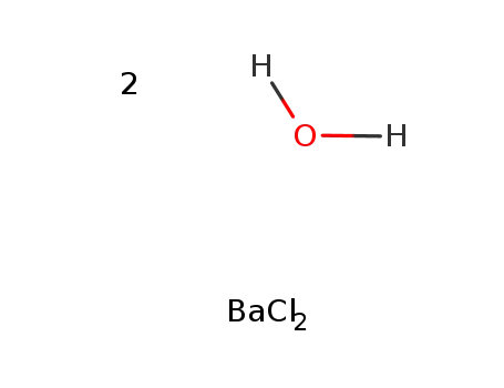 Molecular Structure of 10361-37-2 (Barium chloride)