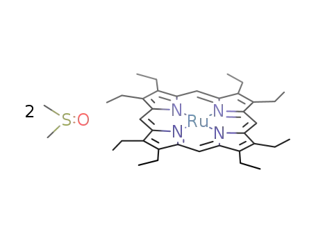 2,3,7,8,12,13,17,18-octaethyl-21H,23H-porphyrin-ruthenium(II)-bis(dimethylsulfoxide)