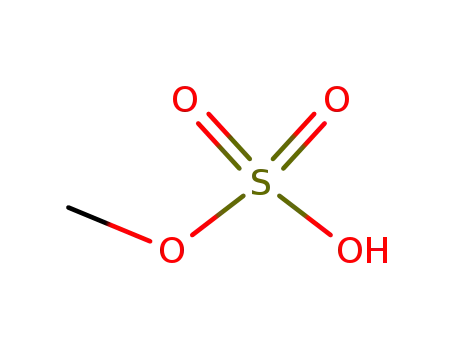 Molecular Structure of 75-93-4 (methyl hydrogen sulphate)