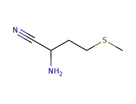 Molecular Structure of 3198-47-8 (2-Amino-4-(methylthio)-butyronitrile)