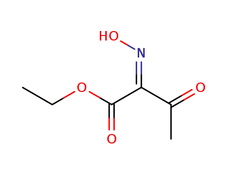 Molecular Structure of 66508-93-8 (Butanoic acid, 2-(hydroxyimino)-3-oxo-, ethyl ester, (Z)-)