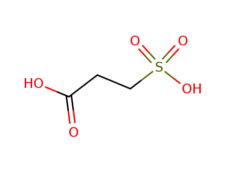 Molecular Structure of 44826-45-1 (Propanoic acid, 3-sulfo-)