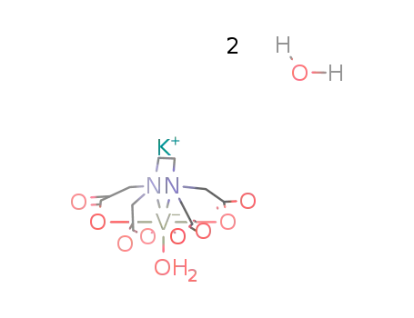 potassium (ethylenediamine-N,N,N',N'-tetraacetato)aquavanadate(III)*2H2O