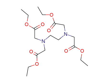 Molecular Structure of 3626-00-4 (2,2',2'',2'''-(Ethylenebisnitrilo)tetrakis(acetic acid ethyl) ester)