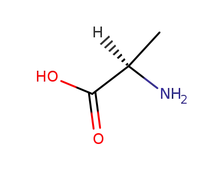 Molecular Structure of 338-69-2 (D-Alanine)