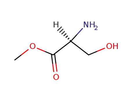 Molecular Structure of 2788-84-3 (L-SERINE METHYL ESTER)