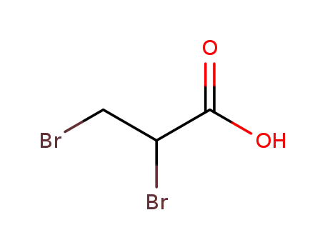 Molecular Structure of 600-05-5 (2,3-Dibromopropionic acid)