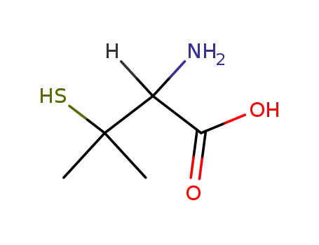 Molecular Structure of 52-66-4 (DL-PENICILLAMINE)