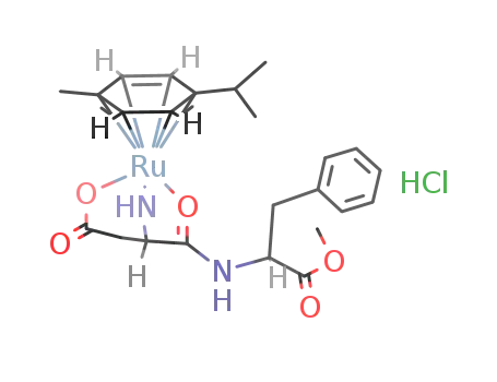 {(η6-p-cymene)Ru(L-aspartyl-L-phenylalaninemethylester)}Cl