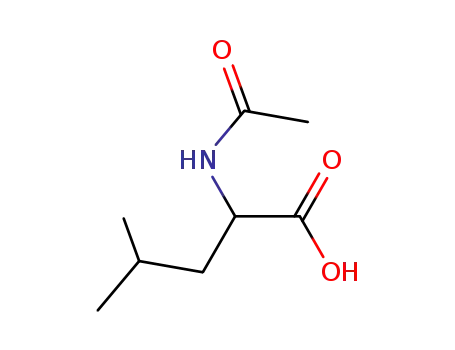 Molecular Structure of 99-15-0 (Acetylleucine)