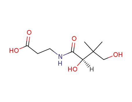 Molecular Structure of 79-83-4 (D-Pantothenic acid)
