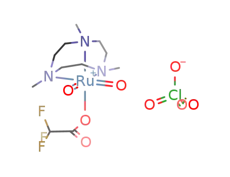 cis-[Ru(1,4,7-trimethyl-1,4,7-triazacyclononane)O2(trifluoroacetate)]ClO4