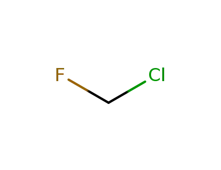 Molecular Structure of 593-70-4 (Chlorofluoromethane)