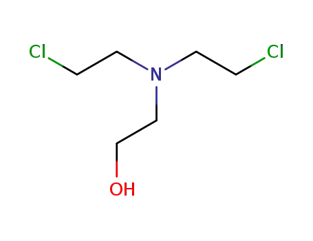 Molecular Structure of 7747-69-5 (Ethanol, 2-[bis(2-chloroethyl)amino]-)