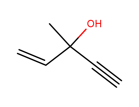 Molecular Structure of 3230-69-1 (Ethynyl methyl vinyl carbinol)
