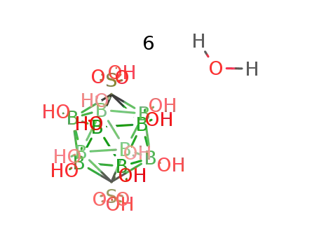 closo-2,3,4,5,6,7,8,9,10,11-decahydroxy-1,12-bis(sulfonicacid)-1,12-dicarbadodecaborane(12) hexahydrate
