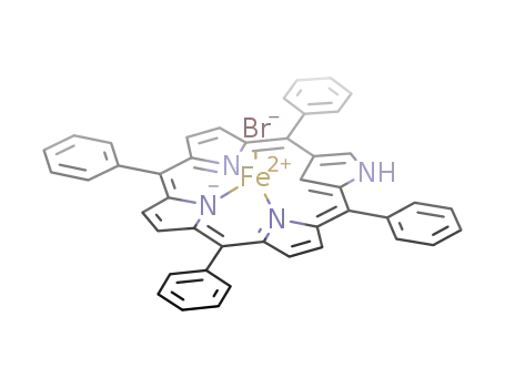 (2-aza-5,10,15,20-tetraphenyl-21-carbaporphyrinato)FeBr
