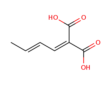 Molecular Structure of 4423-18-1 (Propanedioic acid,2-butenylidene- )