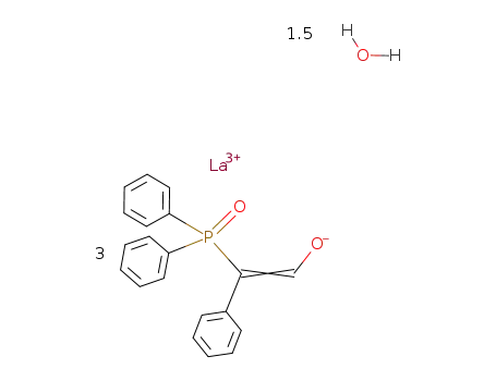 tris[2-(diphenylphosphonoyl)-2-phenylethenolato]lanthanum(III) 1.5hydrate
