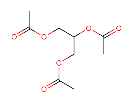 102-76-1,Triacetin,Triacetine;Triacetylglycerin;Triacetylglycerol;Ujostabil;Vanay;Triacetin(Food grade);Glycerol triacetate;1,2,3-Propanetriol,triacetate (9CI);Acetin, tri- (6CI,8CI);1,2,3-Triacetoxypropane;DRA 150;Edenor GTA;Enzactin;Estol 1581;Fungacetin;Glycerin triacetate;Glyceroltriacetate;Glyceryl triacetate;Glyped;Kesscoflex TRA;NSC 4796;Priacetin1580;Priacetin 1581;