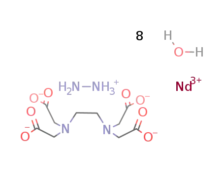 hydrazinium ethylenediaminetetraacetatotriaquoneodymium pentahydrate