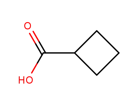 Molecular Structure of 3721-95-7 (Cyclobutanecarboxylic acid)