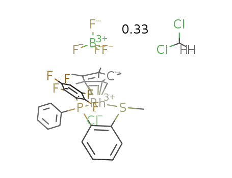 [(η5-C5(CH3)5RhCl(C6F5)PhPC6H4SMe-2]BF4