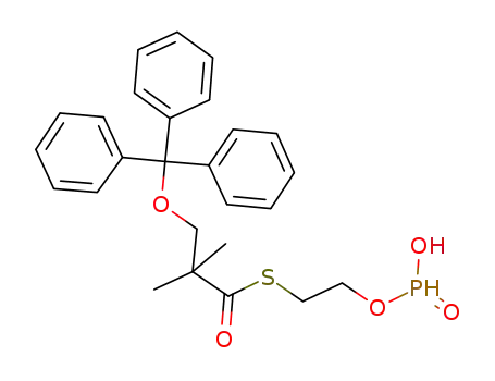 2-(2,2-dimethyl-3-trityloxypropanoyl)sulfanylethoxyphosphinic acid