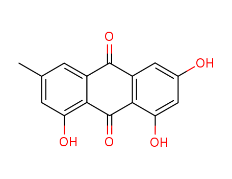 518-82-1,Emodin,6-Methyl-1,3,8-trihydroxyanthraquinone;Frangula emodin;1,3, 8-Trihydroxy-6-methylanthraquinone;6-Methyl-1,3,8-trihydroxy-9,10-anthracenedione;1,3, 8-Trihydroxy-6-methyl-9,10-anthraquinone;9,10-Anthracenedione,1,3,8-trihydroxy-6- methyl-;Anthraquinone, 6-methyl-1,3,8-trihydroxy-;Anthraquinone, 1,3,8-trihydroxy-6-methyl-;Rheum emodin;1,3,8-Trihydroxy-6-methyl-9,10-anthracenedione;9,10-Anthracenedione, 1,3,8-trihydroxy-6-methyl-;C.I. 75440;9,10-Anthracenedione, 1,3,8-trihydroxy-6-methyl- (9CI);1,3,8-Trihydroxy-6-methylanthraquinone;3-Methyl-1,6, 8-trihydroxyanthraquinone;Huperzines A;Polygonum Cuspidatum P.E;Emodine;