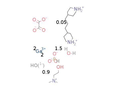 (choline)0.9(4,4'-trimethylenedipiperidinium))0.05[Ga2(HPO3)2(oxalate)(OH)(H2O)]*0.5H2O