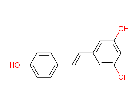 501-36-0,Resveratrol,1,3-Benzenediol,5-[(1E)-2-(4-hydroxyphenyl)ethenyl]-;1,3-Benzenediol,5-[2-(4-hydroxyphenyl)ethenyl]-, (E)-;(E)-2-(3,5-Dihydroxyphenyl)-1-(4-hydroxyphenyl)ethene;(E)-3,4',5-Trihydroxystilbene;(E)-5-(p-Hydroxystyryl)resorcinol;3,4',5-Trihydroxy-trans-stilbene;5-[(1E)-2-(4-Hydroxyphenyl)ethenyl]-1,3-benzenediol;CA 1201;Resvida;trans-Resveratrol;Natural Resveratrol Polygonum Cuspidatum Extract;100% Natural Resveratrol Polygonum Cuspidatum Extract;