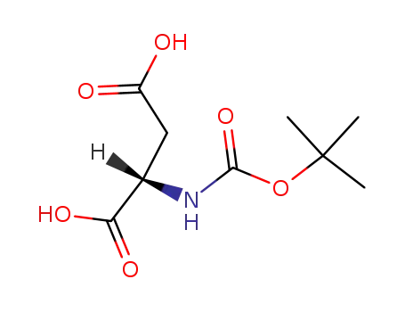 Molecular Structure of 13726-67-5 (Boc-Asp-OH)