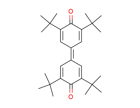 Molecular Structure of 2455-14-3 (3,3',5,5'-Tetra-tert-butyldiphenoquinone)