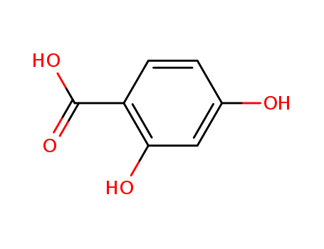 89-86-1,2,4-Dihydroxybenzoic acid,beta-Resorcylicacid (8CI);4-Carboxyresorcinol;4-Hydroxysalicylicacid;Coupler 320;NSC 13564;NSC 4740;p-Hydroxysalicylic acid;beta-Resorcylic acid;