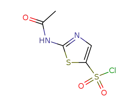 Molecular Structure of 69812-30-2 (5-Thiazolesulfonylchloride,2-(acetylamino)-(9CI))