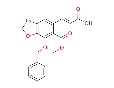methyl (E)-4-(benzyloxy)-6-(2-carboxyvinyl)-1,3-benzodioxole-5-carboxylate