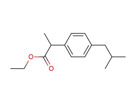 Molecular Structure of 41283-72-1 (ethyl 2-(4-isobutylphenyl)propionate)