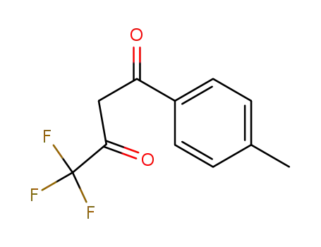 Molecular Structure of 720-94-5 (l-(4-Methylphenyl)-4,4,4-trifluorobutane-1,3-dione)