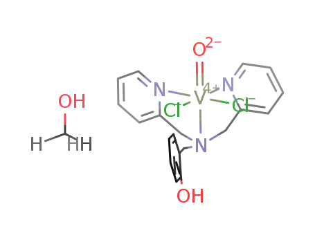 V(IV)O(bis(pyridylmethyl)-o-hydroxybenzylamine)Cl2*MeOH