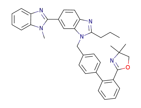 3'-{[2'-(4,4-dimethyl-4,5-dihydro-1,3-oxazol-2-yl)biphenyl-4-yl]methyl}-1,7'-dimethyl-2'-propyl-1H.3'H-2,5'-bibenzimidazole