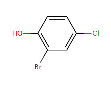 Molecular Structure of 695-96-5 (2-Bromo-4-chlorophenol)