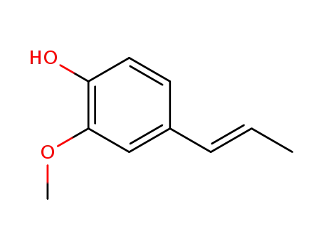 Molecular Structure of 5932-68-3 ((E)-2-methoxy-4-(prop-1-enyl)phenol)
