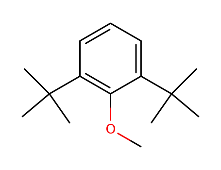 Molecular Structure of 1516-95-6 (Benzene, 1,3-bis(1,1-dimethylethyl)-2-methoxy-)